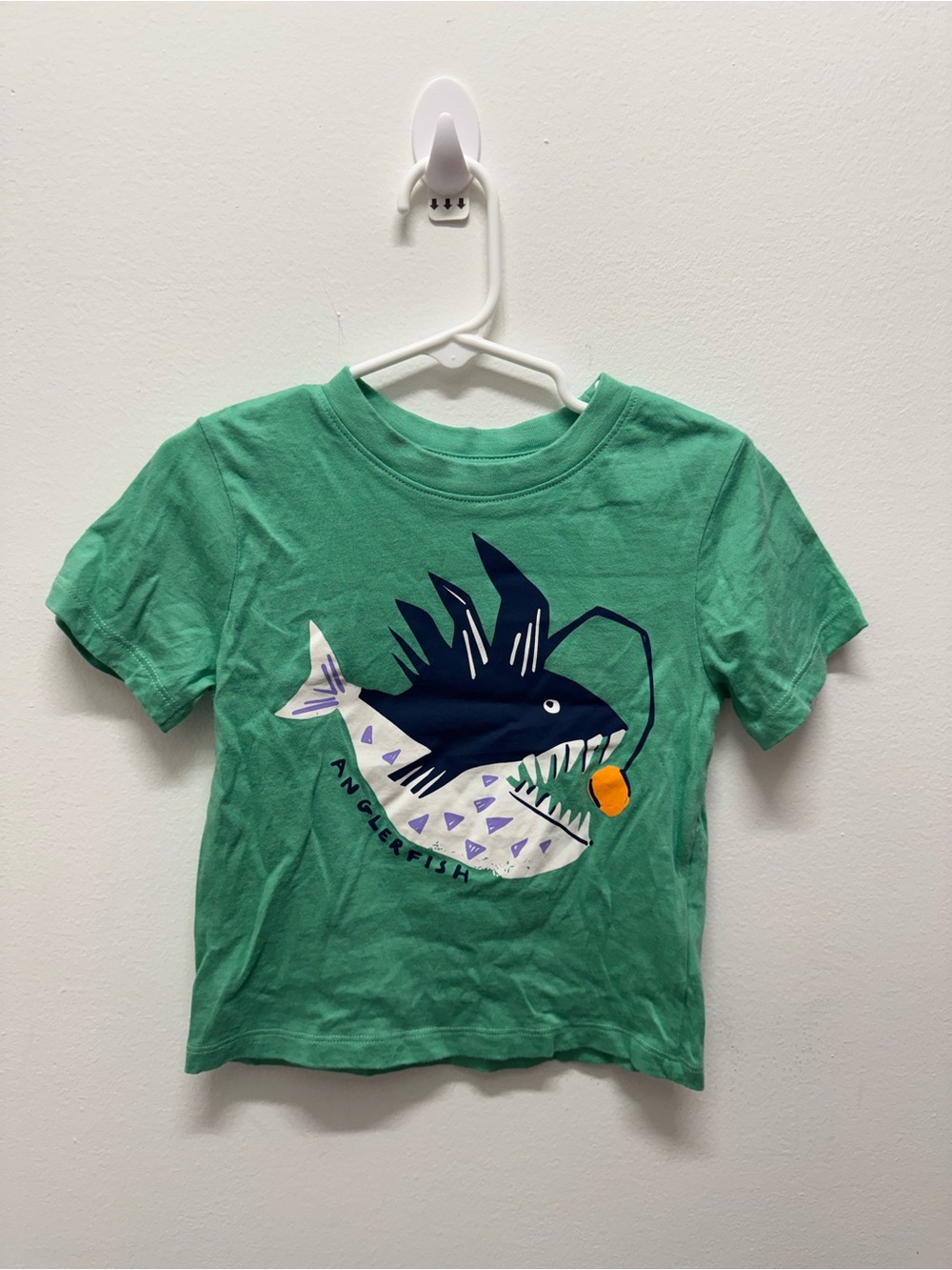 H&M Green Short-Sleeve Tee with Anglerfish Graphic